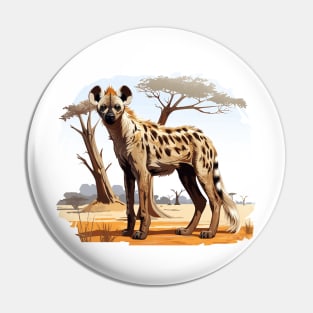 Spotted Hyena Pin