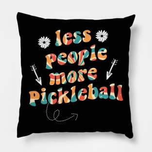 less people more puckleball Pillow