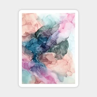 Heavenly Pastels 2: Original Abstract Ink Painting Magnet