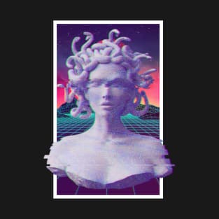 Aesthetic Vaporwave Statue - Medusa T-Shirt