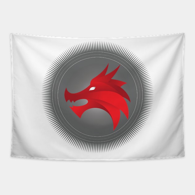 Red Dragon Tapestry by InnerBeast