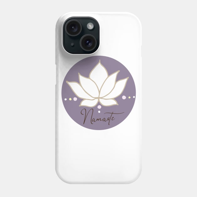 Namaste yoga design Phone Case by Anines Atelier