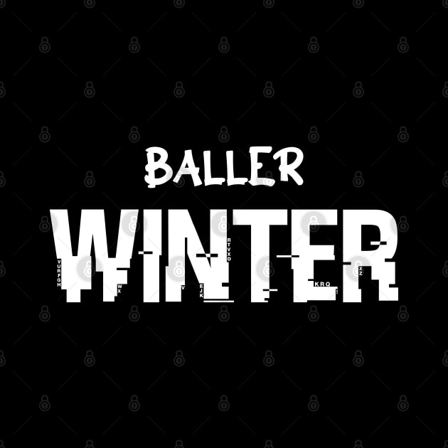 Baller Winter Basketball Christmas Quote Saying by MaystarUniverse