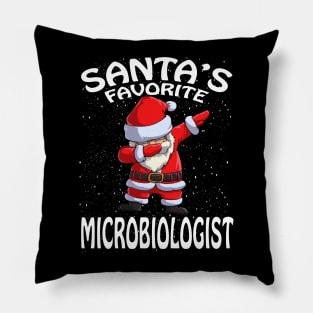 Santas Favorite Microbiologist Christmas Pillow