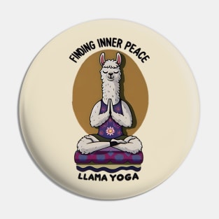 llama yoga lover Pin