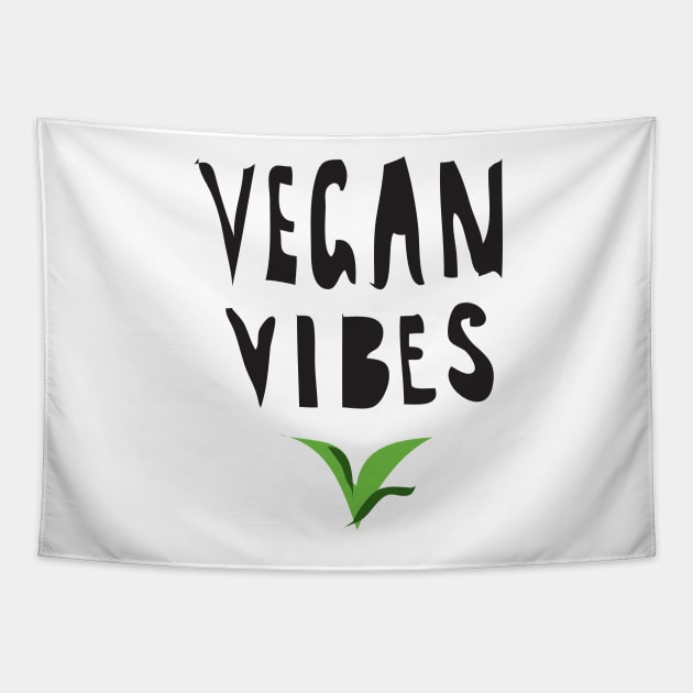 Vegan Vibes Tapestry by annamckay