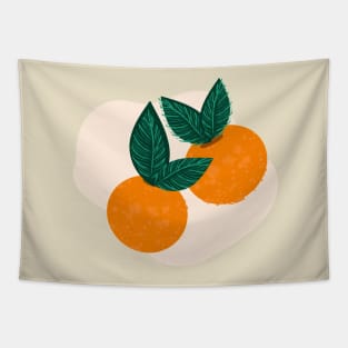 oranges with leaves Tapestry