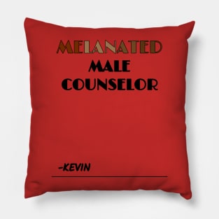 MELANATED MALE COUNSELOR Pillow