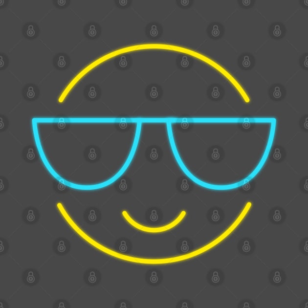 80's Gift 80s Retro Neon Sign Emoji by PhuNguyen