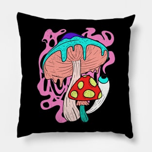 Psychedelic Mushrooms Pillow