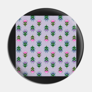 Spring Floral Pattern Design Pin