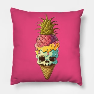 Spookcream. Icespook. Spooky Ice Cream Pillow