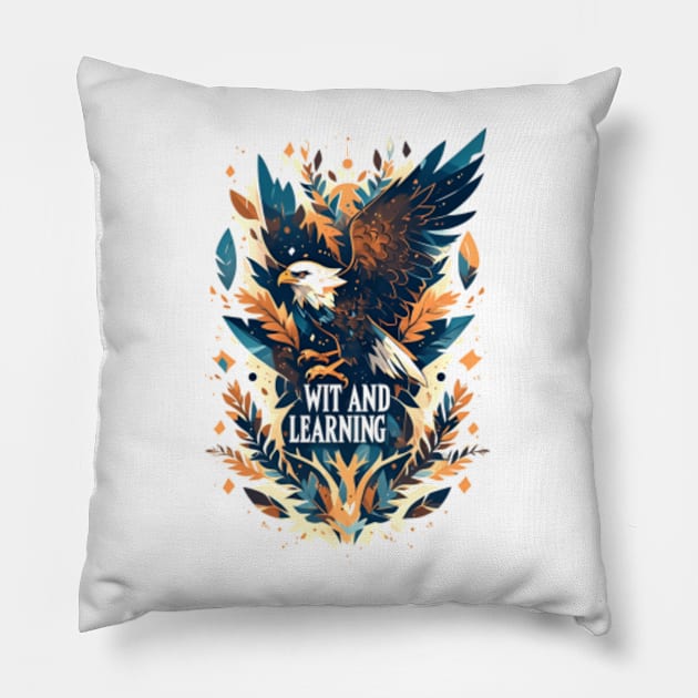 Wit Beyond Measure - Eagle - Fantasy Pillow by Fenay-Designs