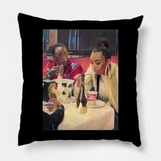 boujee v4 front and back Pillow