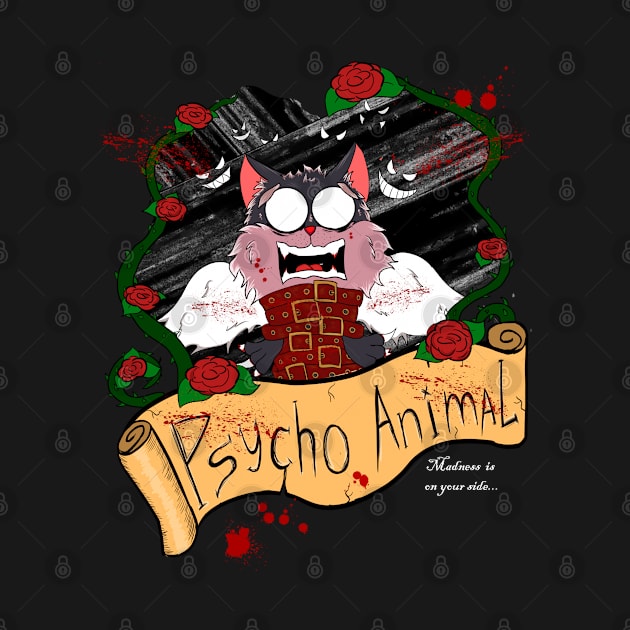 Psycho Animal Cat by ArtOneHound