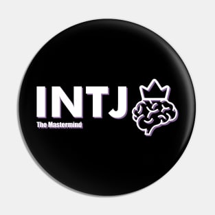 INTJ The Mastermind MBTI types 1D Myers Briggs personality gift with icon Pin