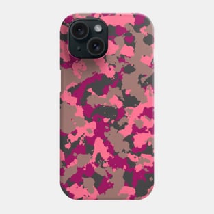 Dark Pink Camouflage Phone Case