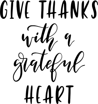 Give Thanks With A Grateful Heart Kids T-Shirt by chrissyloo