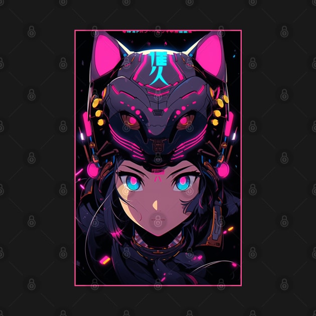 Anime Cat Girl | Quality Anime Design | Chibi Cat Girl Miaw | Manga Anime Art by AlNoah