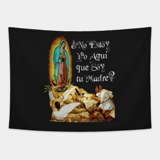 Guadalupe Virgin Mary Our Lady of  Mexico & St Juan Diego 04 Tapestry