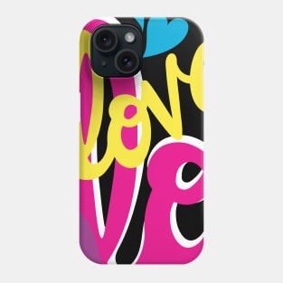 CMYK Love Graffiti for Valentine's Day Phone Case