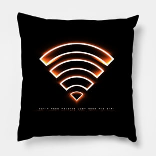 'Lazy Susan' Neon Wi-Fi Design Pillow