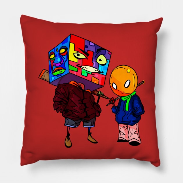 Crazy Cube! Pillow by io Mecha