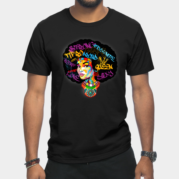 Discover African American Woman Stong Sexy BLM - African American Woman - T-Shirt