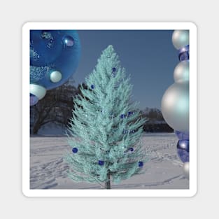 Christmas Tree White 2023 Magnet