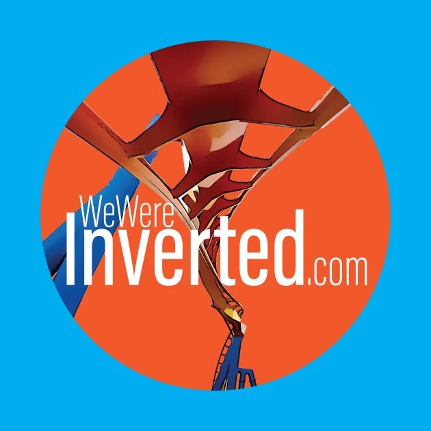 We Were Inverted Logo | Orange Circle | Inset Text by We Were Inverted