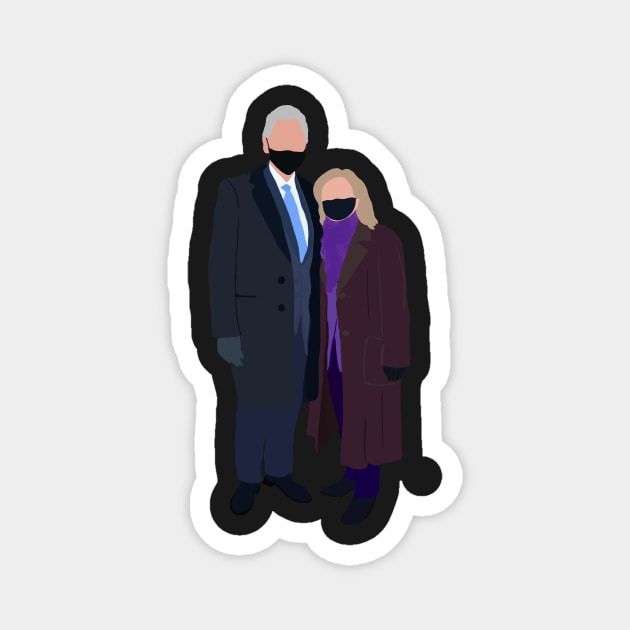 Bill + Hillary Clinton Magnet by GrellenDraws