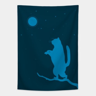 Sleepwalker. Cat illustration Tapestry