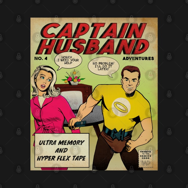 Captain Husband and Wife Funny Comics by W.Pyzel