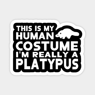 Human costume platypus outfit human Magnet