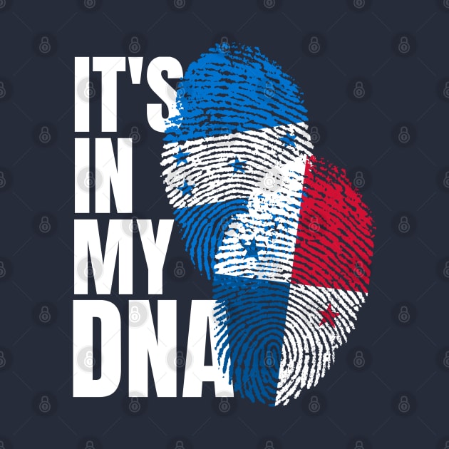 Panamanian And Honduran Mix DNA Flag Heritage Gift by Just Rep It!!