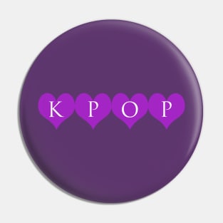 KPOP Purple Hearts Pin