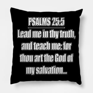 Psalms 25:5 King James Version (KJV) Pillow