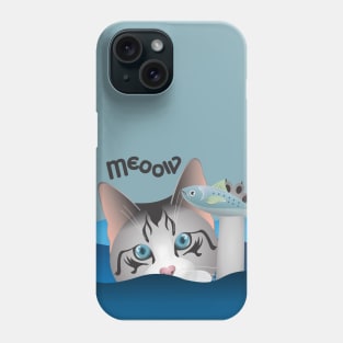 Gato del elemento agua Phone Case