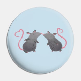 Kissing Mice Pin