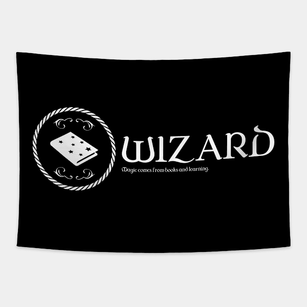 Wizard Character Class TRPG Tabletop RPG Gaming Addict Tapestry by dungeonarmory