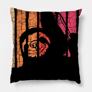 Sloth - Keep Holding On Pun Retro Style Pillow