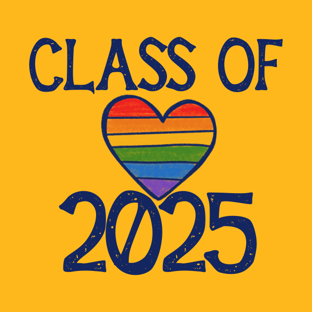 Class of 2025 Rainbow Heart by bubbsnugg