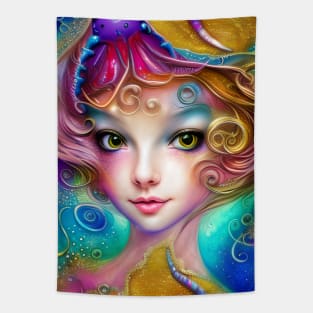 Little Mermaid Princess Tapestry