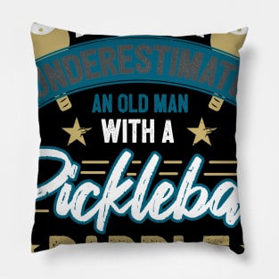 Funny Pickleball Player Gift Old man Pillow