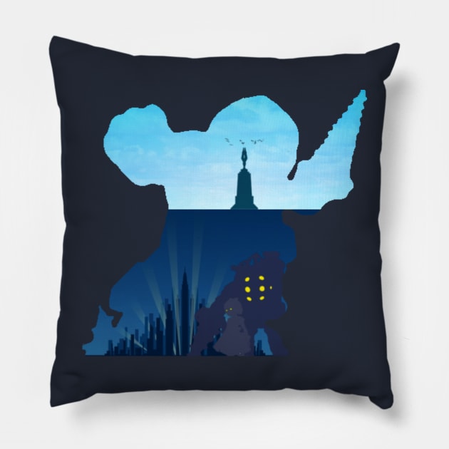 Welcome to Rapture Pillow by Thaomy