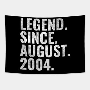 Legend since August 2004 Birthday Shirt Happy Birthday Shirts Tapestry