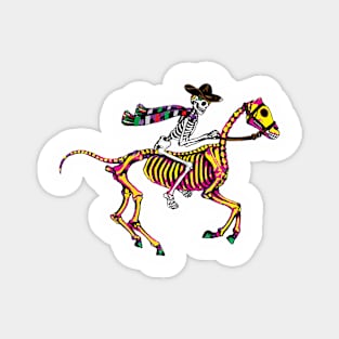 Cowboy skeleton day of the dead. Magnet