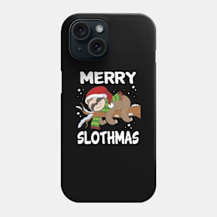 Merry Slothmas Sloth Santa Phone Case