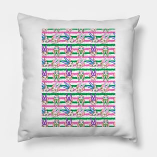 easter sphynx stripes Pillow