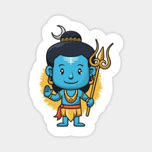 shiva god india cartoon Magnet